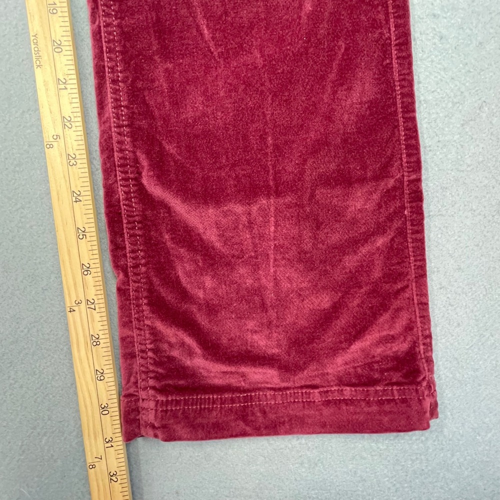 Athleta Cherrywood Burgundy Corduroy Multi-Pocket Straight Leg Pants Women 4 - Picture 4 of 11